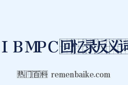 IBMPC回忆录反义词是什么意思的图片
